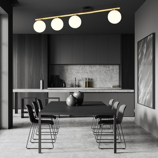 Emibig Emibig MONZA 4 BL OPAL - Moderne Deckenlampe für jeden Raum