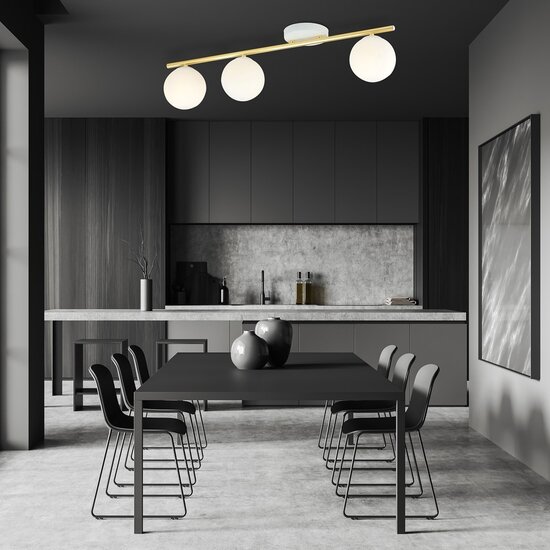 Emibig Emibig MONZA 3 WH OPAL - Modern ceiling lamp for stylish lighting