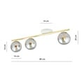 Emibig Emibig MONZA 3 WH GRAFIT - Moderne Deckenlampe für stilvolle Beleuchtung