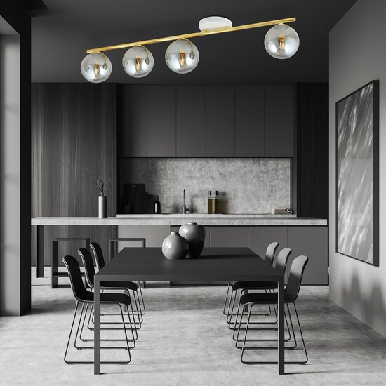 Emibig Emibig MONZA 4 WH GRAFIT - Lámpara de techo moderna para una iluminación elegante