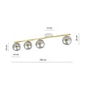 Emibig Emibig MONZA 4 WH GRAFIT - Moderne Deckenlampe für stilvolle Beleuchtung