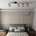 Emibig Emibig MONZA 4 BL GRAFIT - Modern ceiling lamp for any space