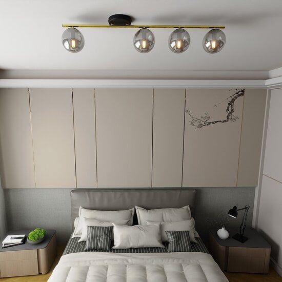 Emibig Emibig MONZA 4 BL GRAFIT - Moderne Deckenlampe für jeden Raum
