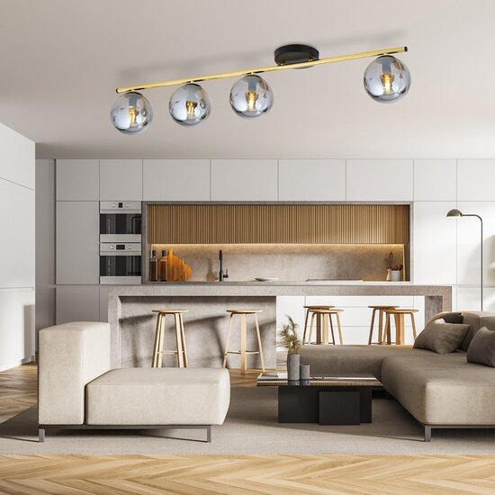 Emibig Emibig MONZA 4 BL GRAFIT - Lámpara de techo moderna para cualquier espacio
