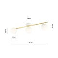 Emibig Emibig SPLENDI 3 WH OPAL - Lámpara de techo moderna para una iluminación elegante