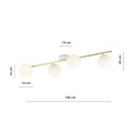 Emibig Emibig SPLENDI 4 WH OPAL - Moderne Deckenlampe für jeden Raum
