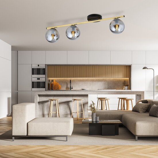 Emibig Emibig MONZA 3 BL GRAFIT - Modern ceiling lamp for stylish lighting