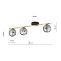 Emibig Emibig MONZA 3 BL GRAFIT - Moderne Deckenlampe für stilvolle Beleuchtung