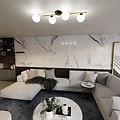 Emibig Emibig SPLENDI 4 BL OPAL - Lámpara de techo moderna para cualquier espacio