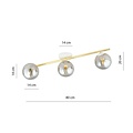Emibig Emibig SPLENDI 3 WH GRAFIT - Lámpara de techo moderna para una iluminación elegante
