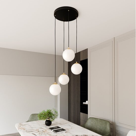 Emibig Emibig ROYAL 4 BL - Lámpara colgante retro para una iluminación elegante