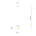 Emibig Emibig ROYAL 1 WH - Lámpara colgante retro para una iluminación elegante