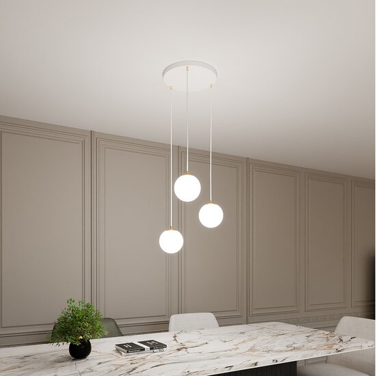 Emibig Emibig ROYAL 3 WH - Lámpara colgante retro para una iluminación elegante