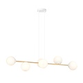 Emibig Emibig GRAVITY 6 WH GOLD - Elegante Pendelleuchte für jeden Raum