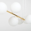 Emibig Emibig GRAVITY 6 WH GOLD - Lámpara colgante elegante para cualquier espacio