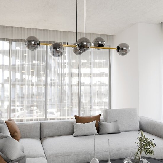 Emibig Emibig GRAVITY 6 BL GRAFIT - Lámpara colgante elegante para un toque glamuroso
