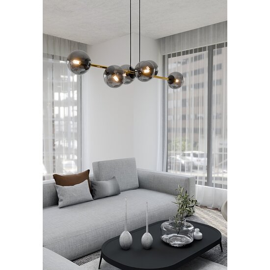 Emibig GRAVITY 6 BL GRAFIT - Elegant pendant lamp for a glamorous touch