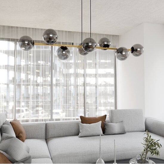 Emibig Emibig GRAVITY 8 BL GRAFIT - Elegant pendant lamp for a luxurious atmosphere