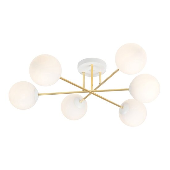 Emibig Emibig MAGNUM 6 WH OPAL - Lampe de plafond élégante pour chaque pièce