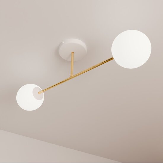 Emibig Emibig MAGNUM 2 WH OPAL - Lampe de plafond élégante pour tous les espaces