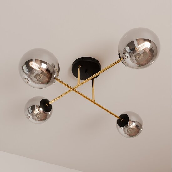Emibig Emibig MAGNUM 4 BL GRAFIT - Lámpara de techo elegante para cualquier espacio