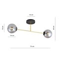 Emibig Emibig MAGNUM 2 BL GRAFIT - Elegante Deckenlampe für jeden Raum