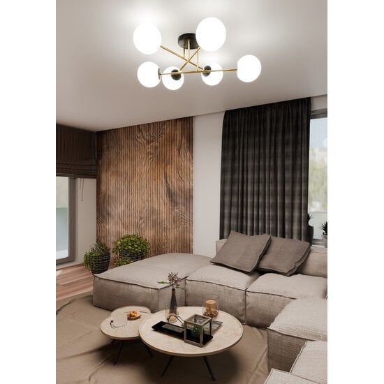 Emibig Emibig MAGNUM 6 BL OPAL - Elegante Deckenlampe für jeden Raum