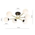 Emibig Emibig MAGNUM 6 BL OPAL - Elegante Deckenlampe für jeden Raum