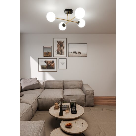 Emibig Emibig MAGNUM 4 BL OPAL - Lámpara de techo elegante para cualquier espacio