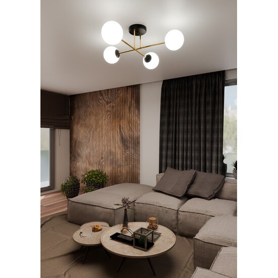 Emibig Emibig MAGNUM 4 BL OPAL - Lampe de plafond élégante pour tous les espaces