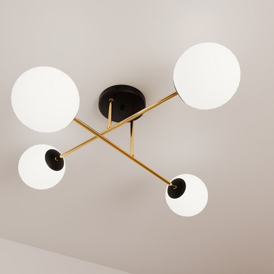 Emibig Emibig MAGNUM 4 BL OPAL - Elegante Deckenlampe für jeden Raum
