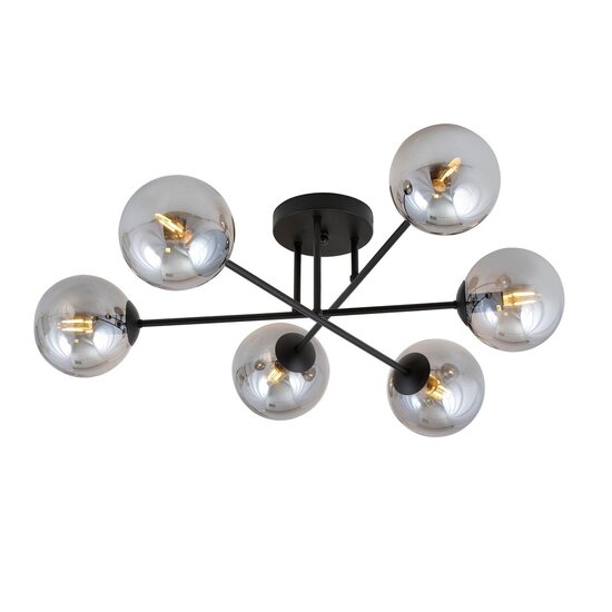 Emibig Emibig ROMA 6 BL GRAFIT - Plafonnier moderne pour un éclairage élégant