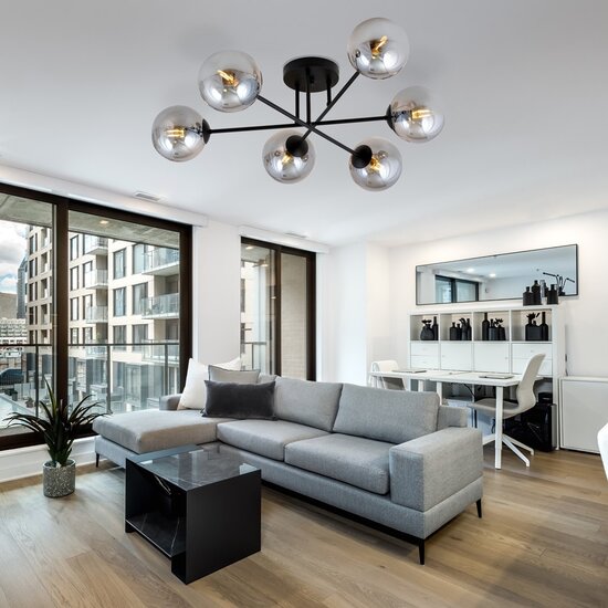 Emibig Emibig ROMA 6 BL GRAFIT - Modern ceiling lamp for stylish lighting