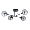 Emibig Emibig ROMA 4 BL GRAFIT - Moderne plafondlamp voor stijlvolle verlichting