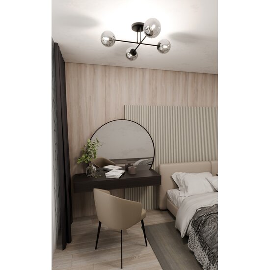 Emibig Emibig ROMA 4 BL GRAFIT - Lampe de plafond moderne pour un éclairage élégant