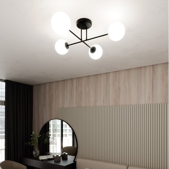 Emibig Emibig ROMA 4 BL OPAL - Modern ceiling lamp for stylish lighting