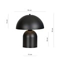 Emibig Emibig KAVA LN1 BLACK - Stijlvolle tafellamp voor elke ruimte