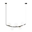 Emibig Emibig RITZ 5 BL OPAL - Retro hanglamp voor sfeervolle verlichting