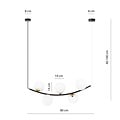 Emibig Emibig RITZ 5 BL OPAL - Retro pendant lamp for stylish lighting