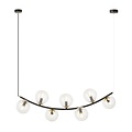 Emibig Emibig RITZ 7 BL TRANSPARENT - Retro Pendelleuchte für stilvolle Beleuchtung