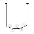 Emibig Emibig RITZ 5 BL TRANSPARENT - Lámpara colgante retro para una atmósfera acogedora
