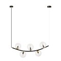 Emibig Emibig RITZ 5 BL TRANSPARENT - Retro Pendelleuchte für eine gemütliche Atmosphäre