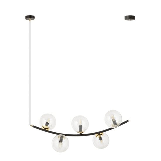 Emibig Emibig RITZ 5 BL TRANSPARENT - Lámpara colgante retro para una atmósfera acogedora