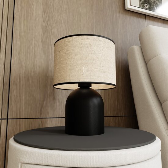 Emibig Emibig ASPEN LN1 BLACK/RATTAN - Illuminate your space with Scandinavian style