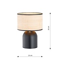 Emibig Emibig ASPEN LN1 BLACK/RATTAN - Illuminez votre espace avec style scandinave