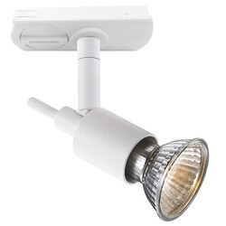 Sonar II track spot GU10 white for single-phase rail