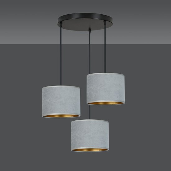 Emibig Emibig HILDE 3 BL PREMIUM GRAY - Lámpara colgante minimalista para cualquier espacio