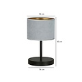Emibig Emibig HILDE LN1 BL GRAY - Lámpara de mesa minimalista para cualquier espacio