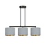 Emibig Emibig HILDE 3 BL GRAY - Lámpara colgante minimalista para cualquier espacio