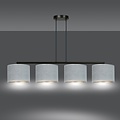 Emibig Emibig HILDE 4 BL GRAY - Lámpara colgante minimalista para cualquier espacio